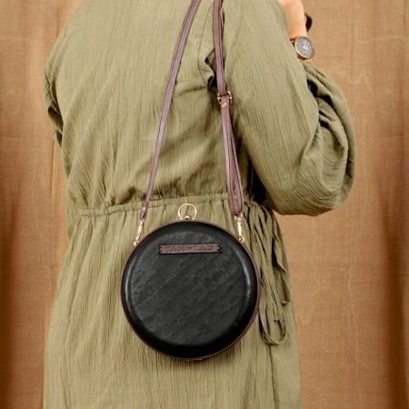 Handmade Charcoal Black Currant Clutches Leather Modern